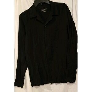 Zara Women's Black Relaxed Button-Up Shirt -‎ Size S , 100 % Cotton